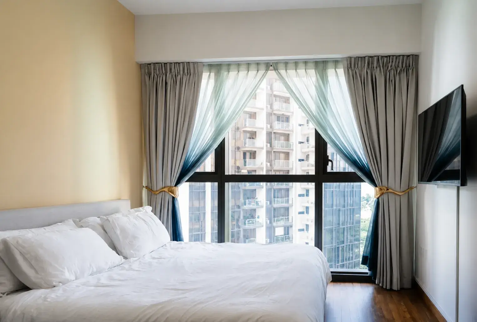 Before Custom Curtains Installation