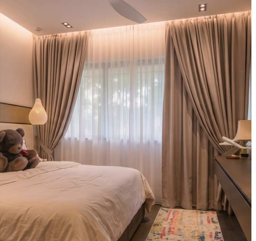 Custom Dim-out Curtains