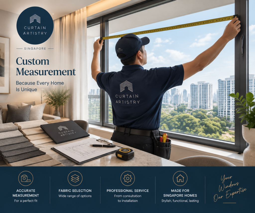 Korean combi blinds measurement and consultation service Singapore
