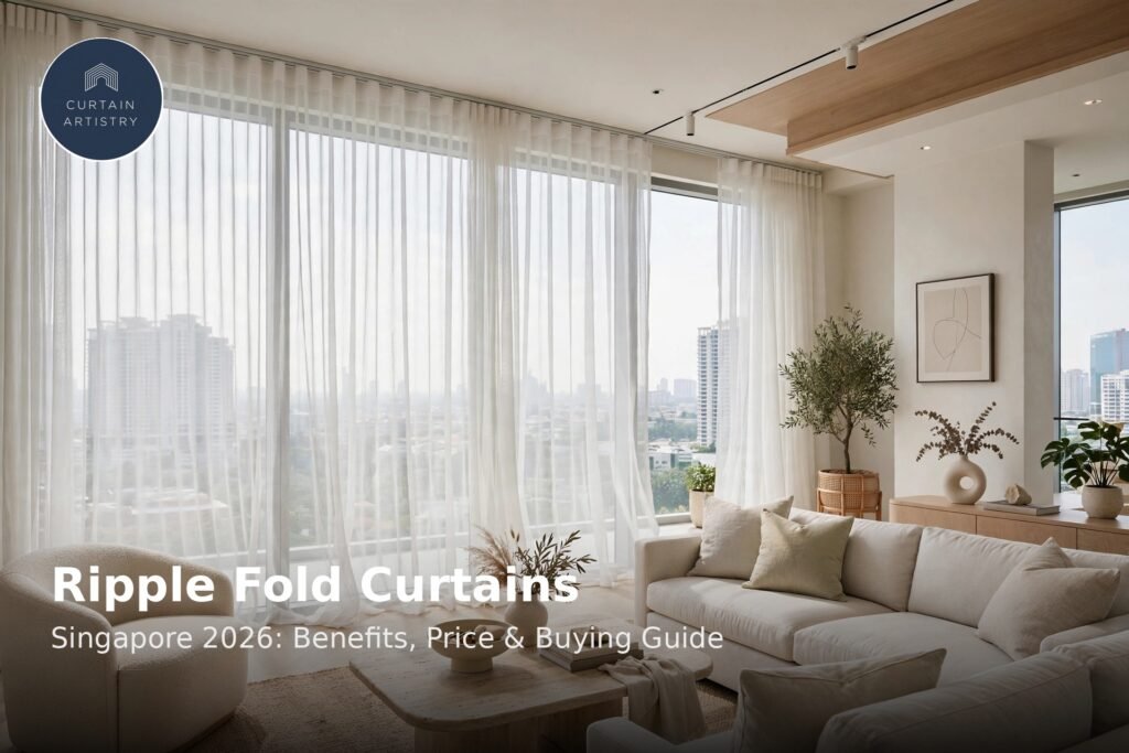 Ripple fold curtains Singapore 2026: benefits, price and buying guide